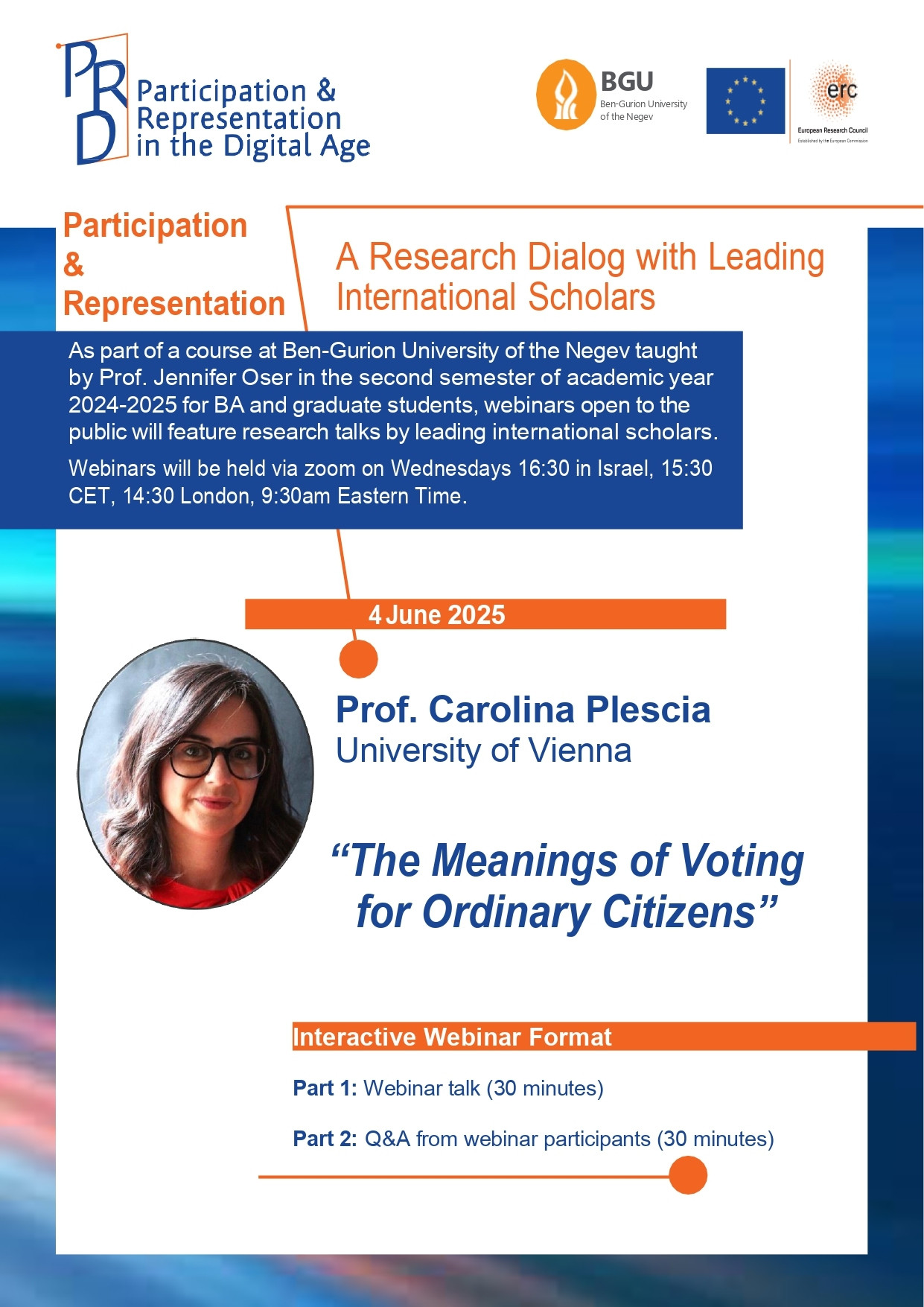 webinar participation representation